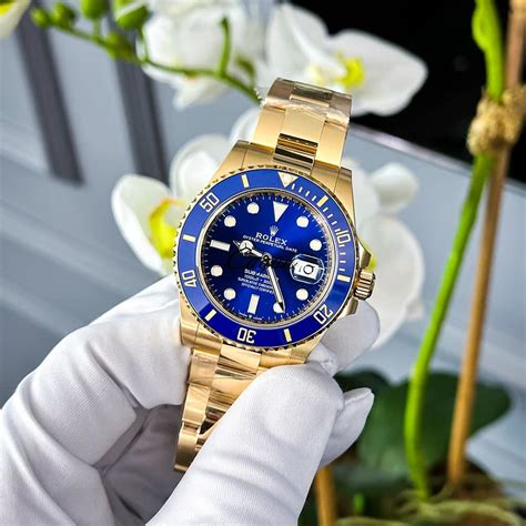 gold rolex submariner blue|Rolex Submariner value chart.